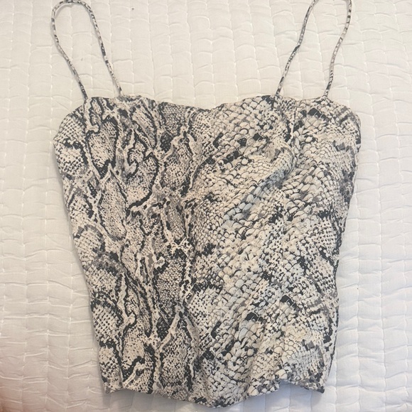 Reformation Meyer Top in Rattlesnake - Picture 2 of 2